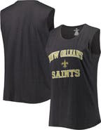 FANATICS Women's Fanatics Branded Heather Charcoal New Orleans Saints Plus Size Tank Top
