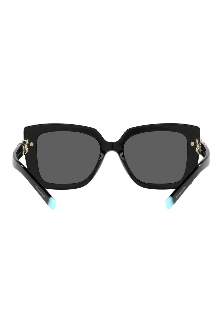 53mm Butterfly Sunglasses, Alternate, color, BLACK