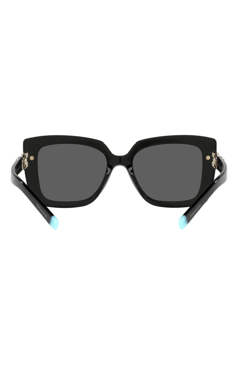Tiffany & Co. 53mm Butterfly Sunglasses, Alternate, color, Black