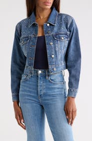 Good American Essential Crop Denim Jacket