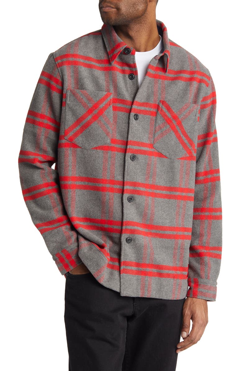 BOSS Men's Emeni Plaid Overshirt, Alternate, color, 