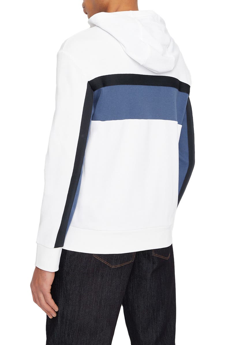 Armani Exchange Colorblock Logo Hoodie, Alternate, color,