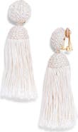 Oscar de la Renta Short Tassel Rope Earrings