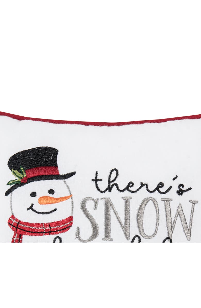 C&F Home Snow Place Like Home Small Christmas Accent Pillow, 10" x 10", Alternate, color,