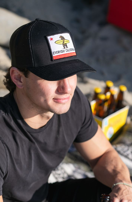 Everyday California Shores Snapback Hat In Black