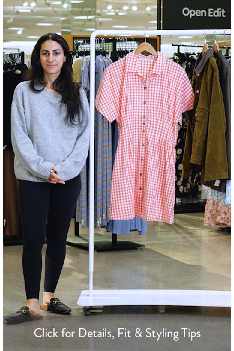 Nova Pima Cotton Gingham Mini Shirtdress video
