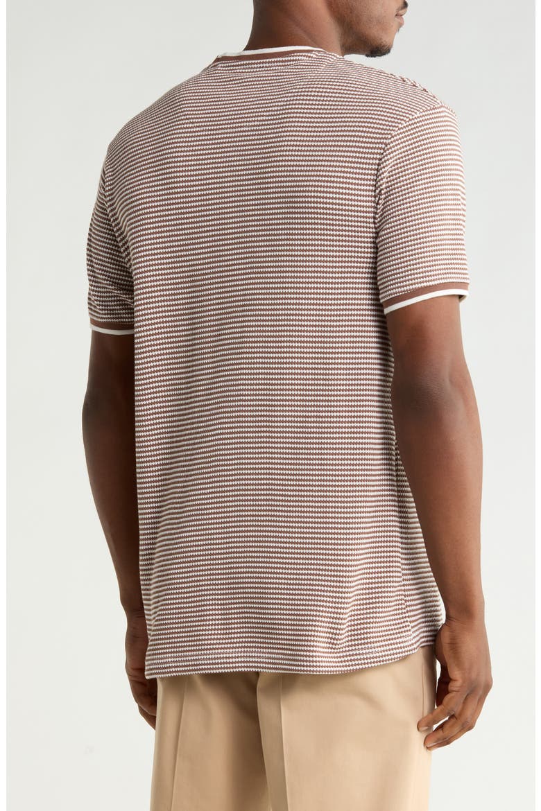 White Tip Short Sleeve T-Shirt, Alternate, color, BROWN
