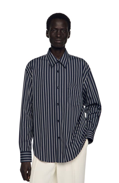 Striped cotton shirt