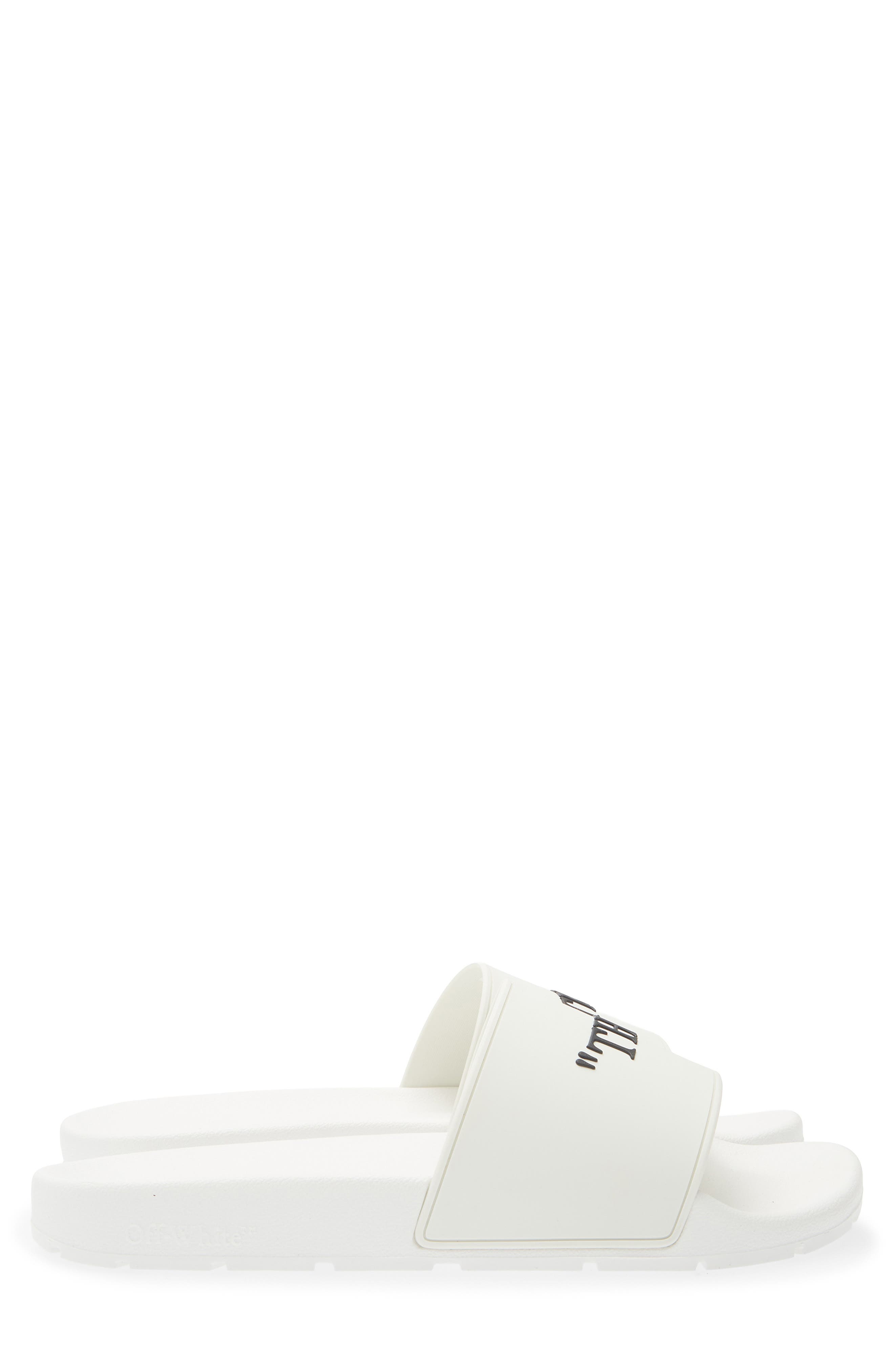 Off-White This That Slide Sandal, Alternate, color, White - Black