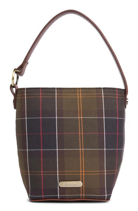 Mini Cedar Tartan Bucket Bag