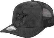 New Era Men's New Era  Black Dallas Stars Quilted Nylon 9SEVENTY Adjustable Trucker Hat