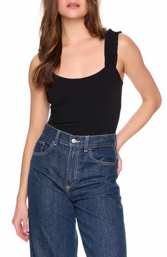 Susana Monaco Ruffle Strap Tank Top