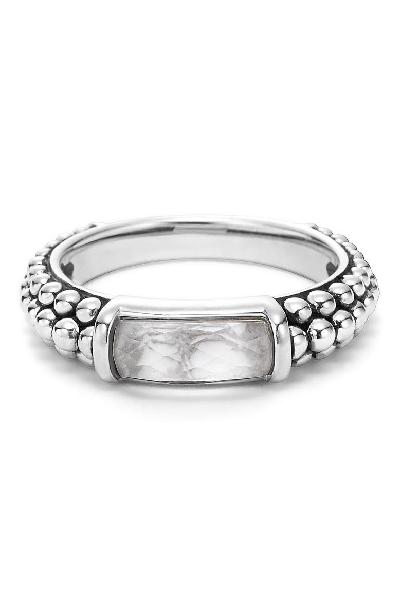 'Maya' Stackable Caviar Ring, Alternate, color, HOWLITE