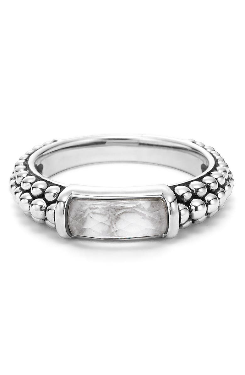 LAGOS 'Maya' Stackable Caviar Ring, Alternate, color, 