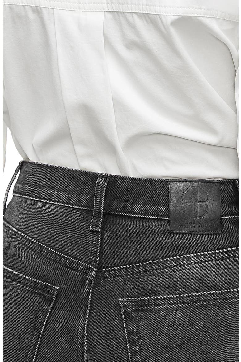 Bonnie Raw Hem Cutoff Denim Shorts, Alternate, color, CHARCOAL