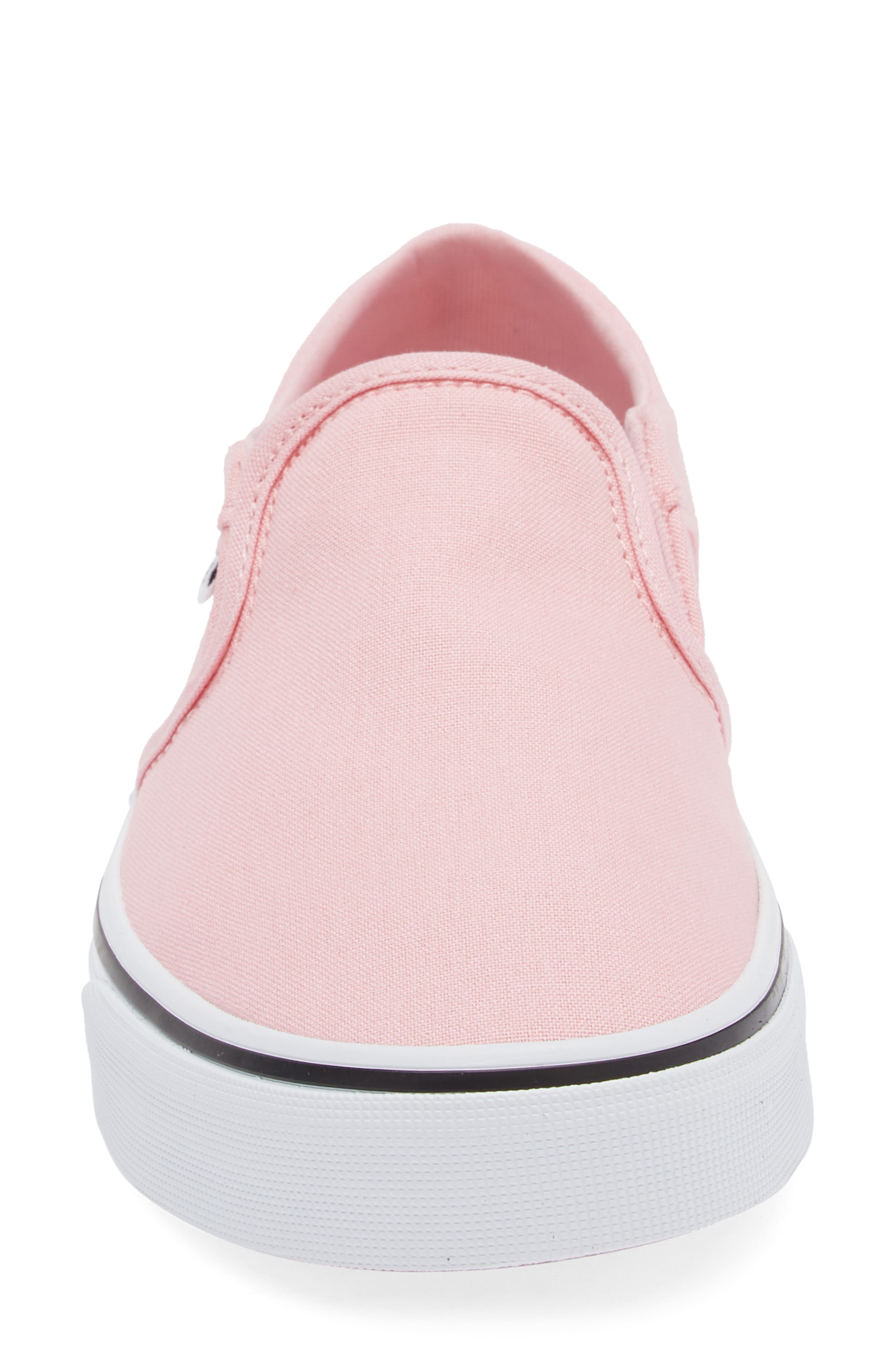 Vans Gender Inclusive Asher Slip-On Sneaker, Alternate, color, Canvas Coral Blush