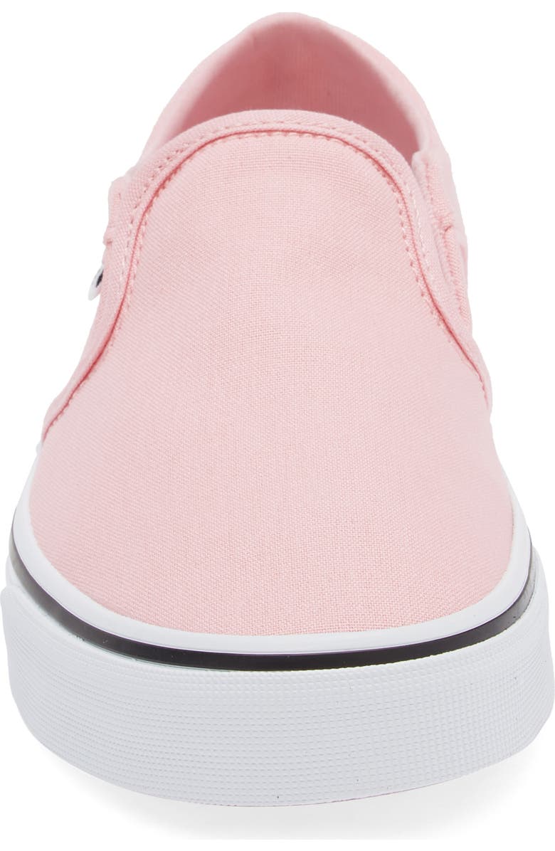 Vans Gender Inclusive Asher Slip-On Sneaker, Alternate, color, Canvas Coral Blush