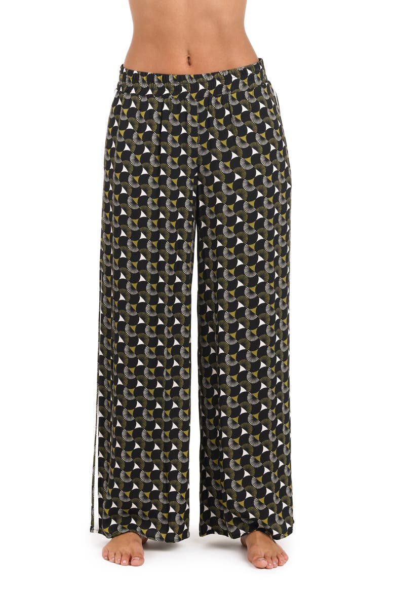 Trip Around Beach Cover-Up Pants, Main, color, BLACK