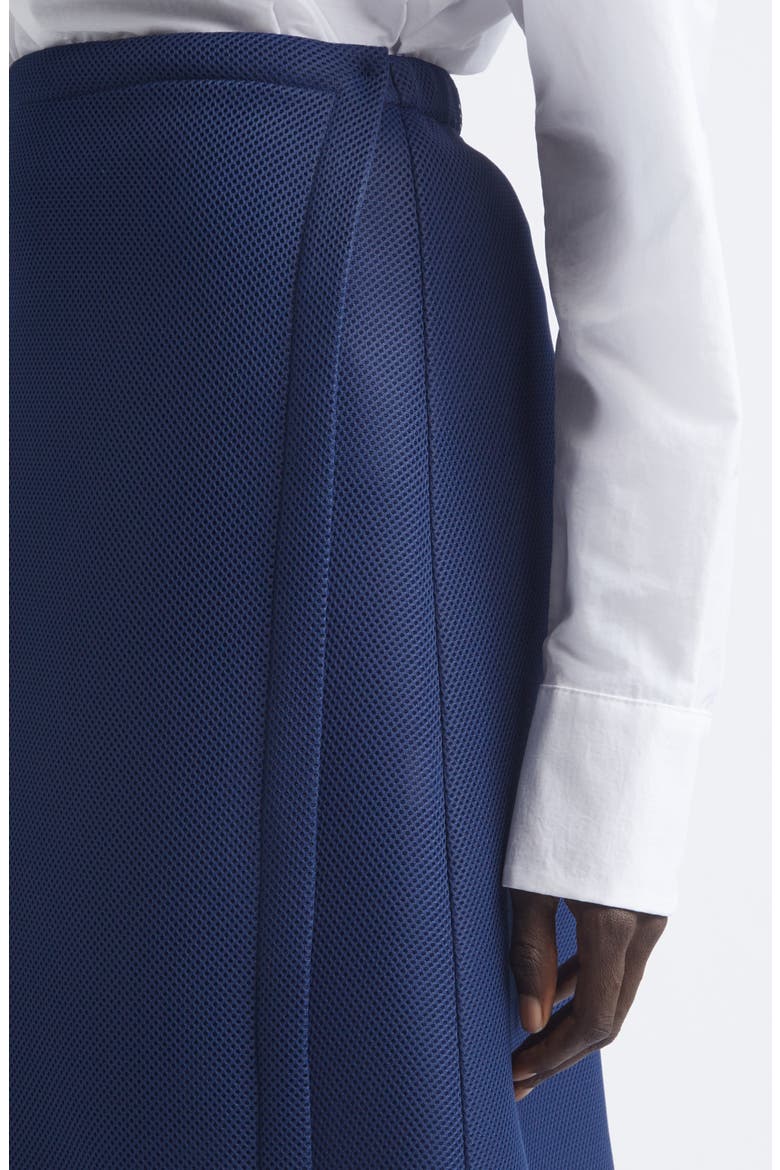 Mesh Spacer Knit Skirt, Alternate, color, NAVY MESH