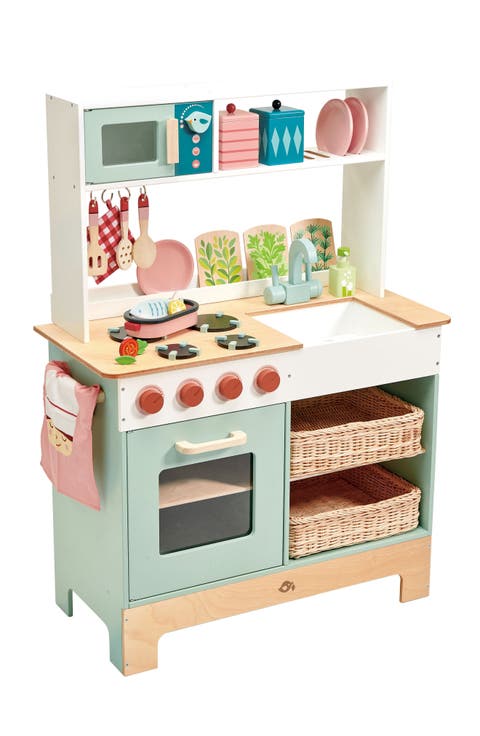 Mini Chef Wooden Kitchen Range Playset