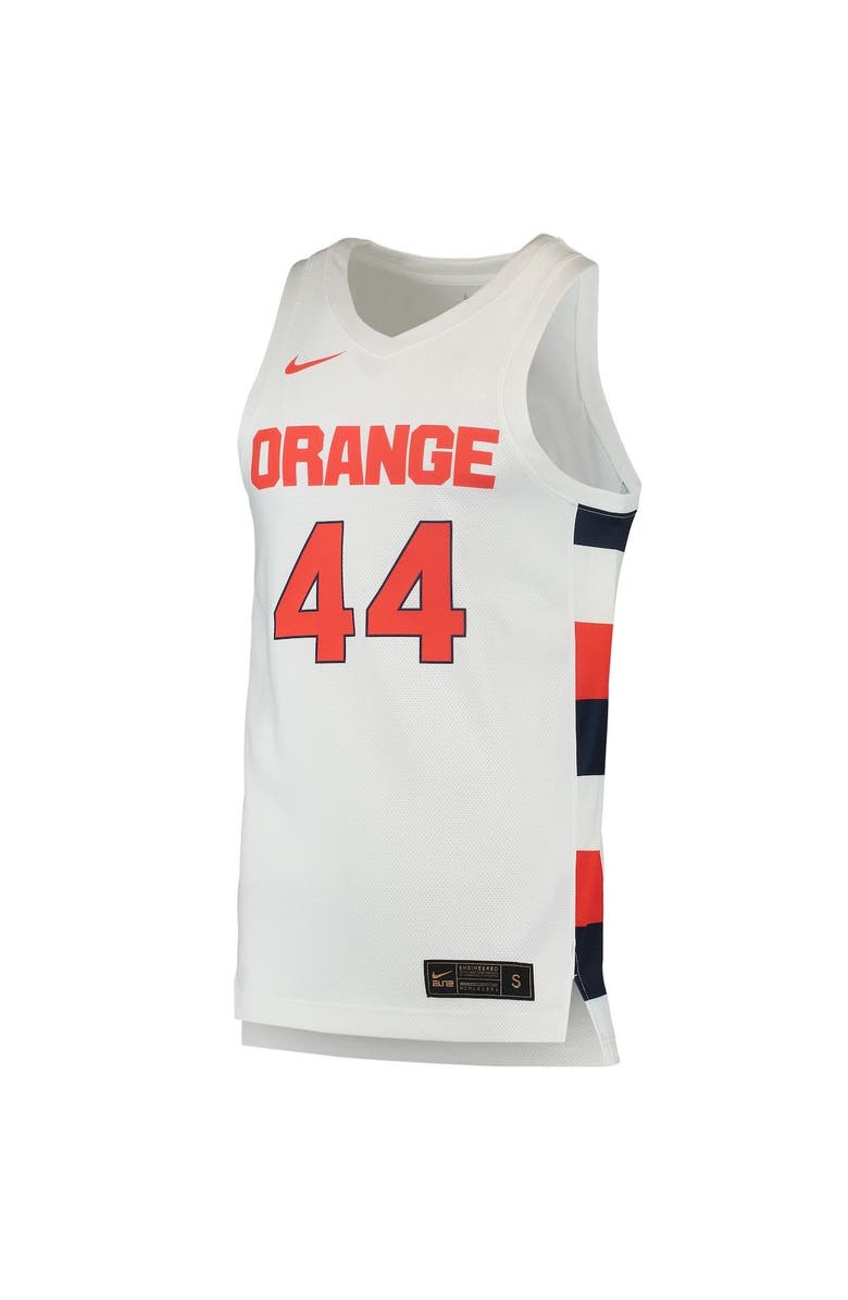 Nike Men's Nike #44 White Syracuse Orange Team Replica Basketball Jersey, Alternate, color, 