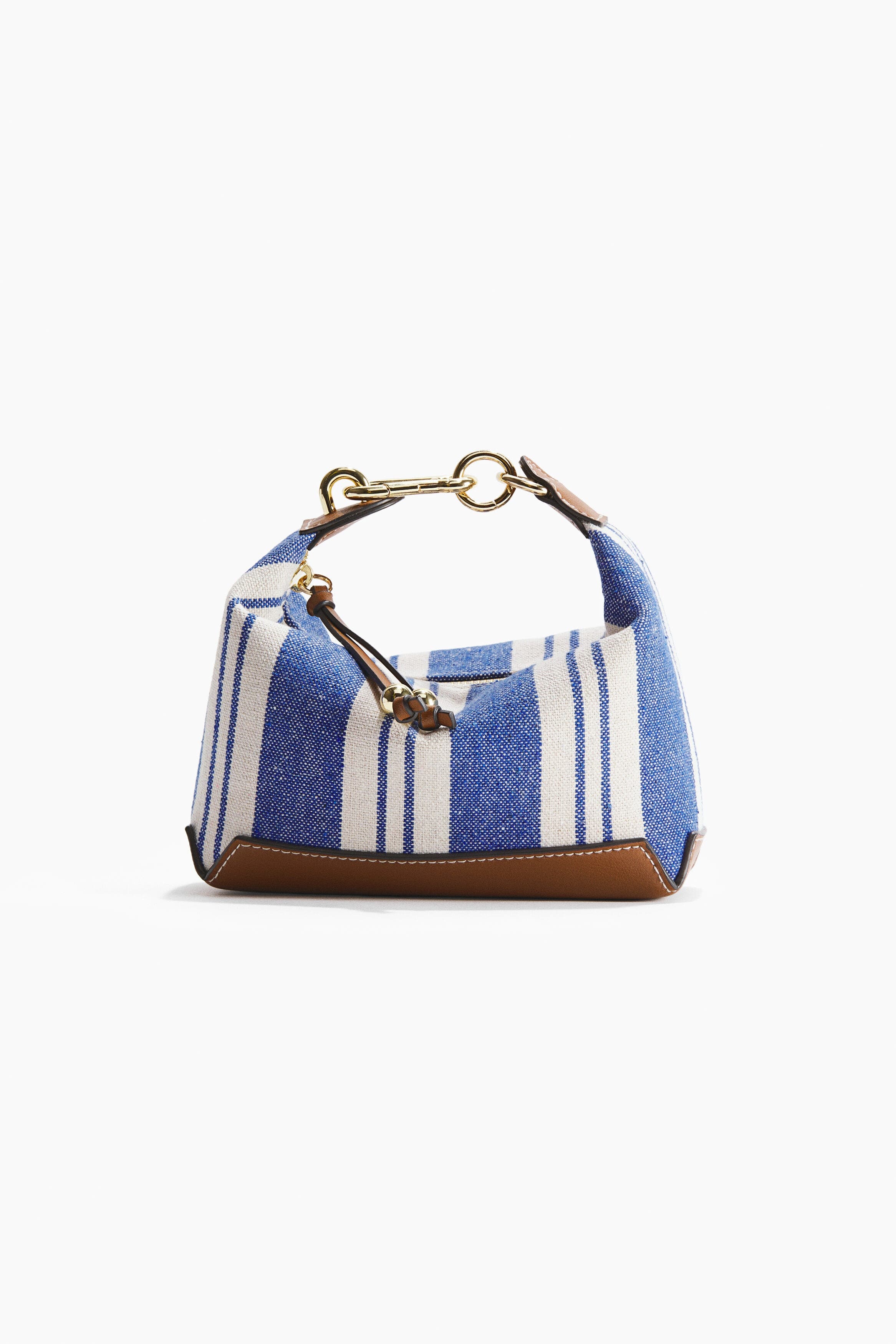 H&M Small Canvas Handbag, Alternate, color, Blue/Striped