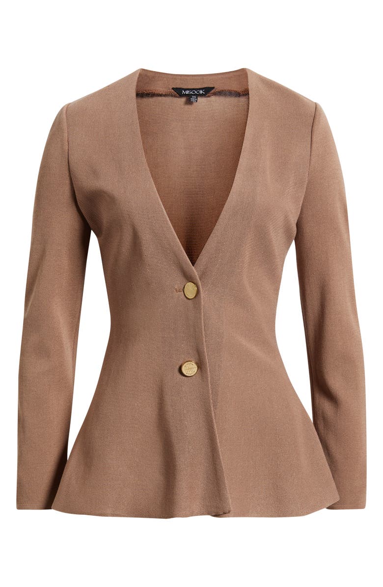 Misook Tailored Knit Jacket, Alternate, color, Charmeuse