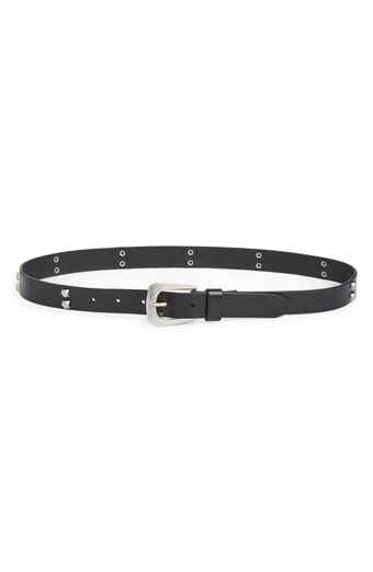 AllSaints Hexagon Studded Leather Belt