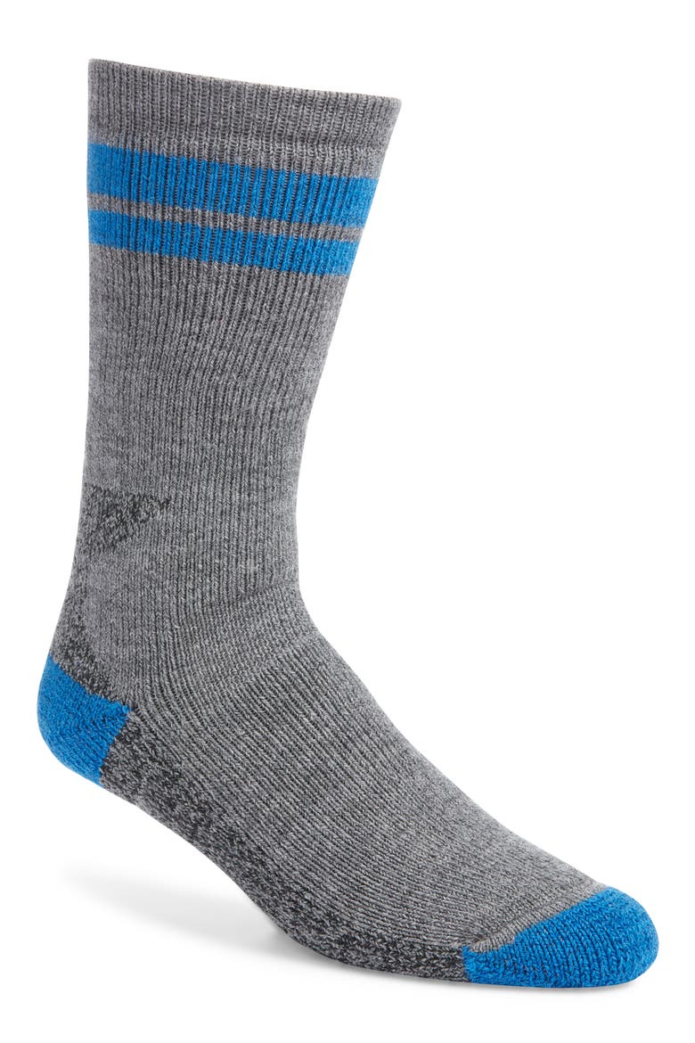 Mountaineer Maximum Cushion Tall Wool Blend Socks, Main, color, MEDIUM GRAY