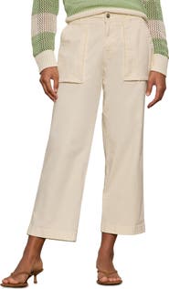 Sanctuary Ranger Relaxed Straight Leg Stretch Cotton Crop Pants