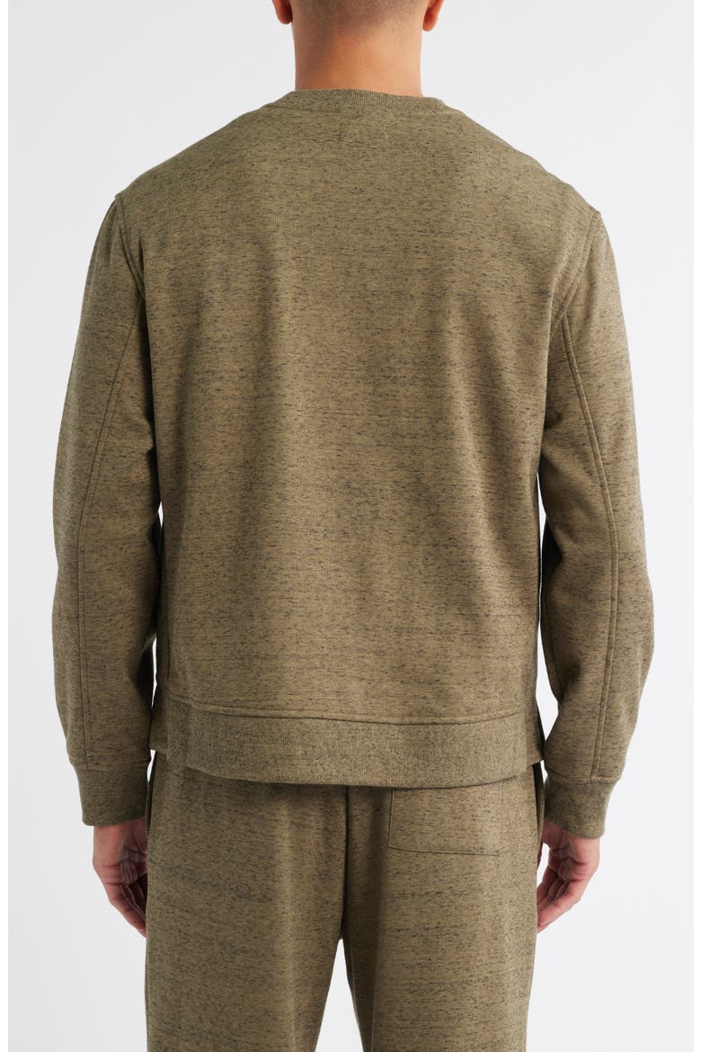 Nyles Relaxed Sweatshirt, Alternate, color, BURNT OLIVE HEATHER