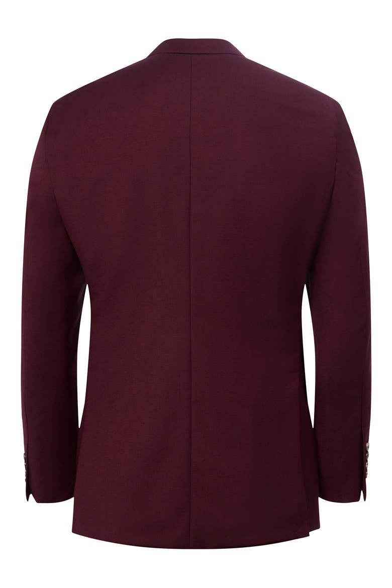 Performance Tailored Fit Suit Separate Jacket, Alternate, color, BURGUNDY
