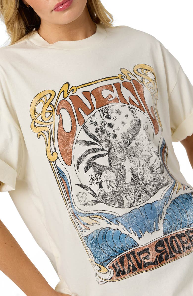 O'Neill Wave Rider Oversized Graphic T-Shirt, Alternate, color, Tofu