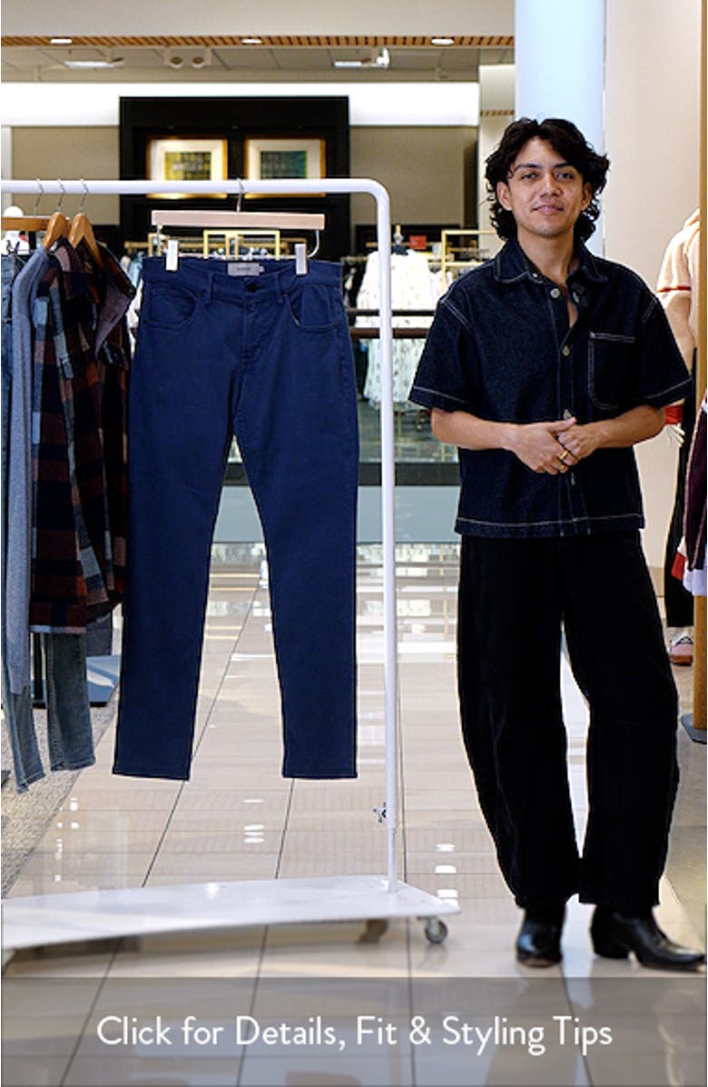 Blake Slim Straight Stretch Twill 5-Pocket Pants, sales video thumbnail