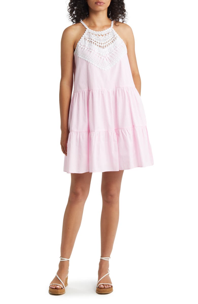 Lilly Pulitzer<sup>®</sup> Britt Stripe Cotton Blend Seersucker Sundress, Main, color, 