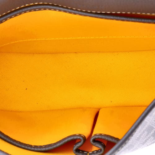 Pre-owned Goyard  Goyard Belvedere Ii Messenger Bag Coated Canvas Pm In Gray