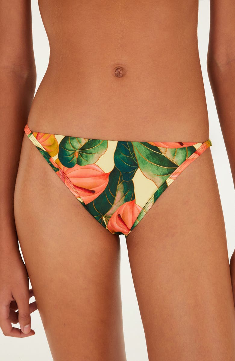 FARM Rio Anturium Bikini Bottoms, Alternate, color, Golden Yellow