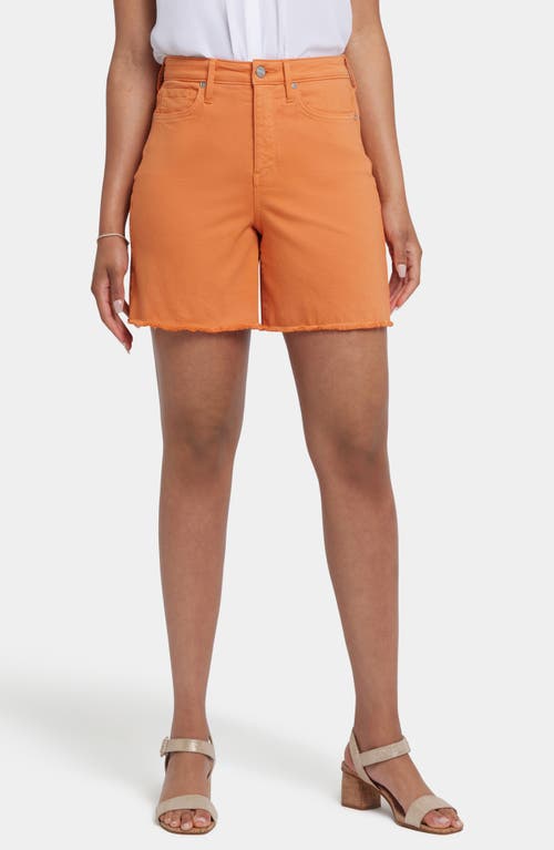 Nydj Berkyn Relaxed High Rise Jean Shorts In Optic White In Marmalade