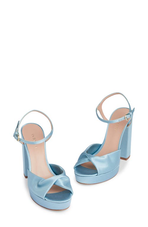 Lk Bennett Rosa Twisted Platform Pump In Light Blue