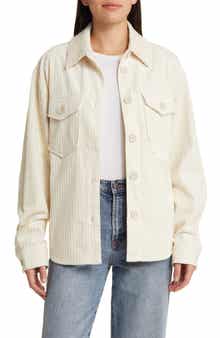 PAIGE Harlee Cotton Corduroy Shacket