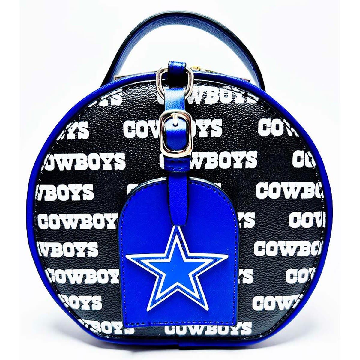 CUCE Dallas Cowboys Repeat Logo Round Bag, Main, color, 