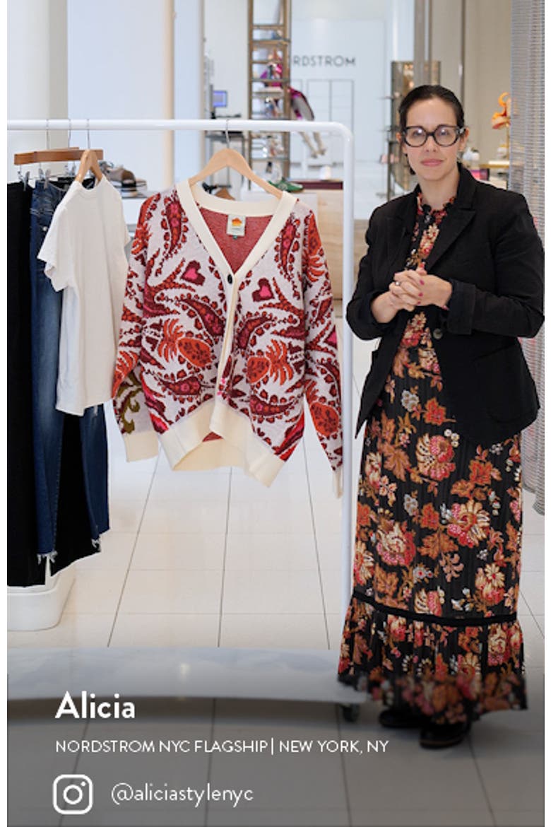 Toucans Scarf Print Cardigan video
