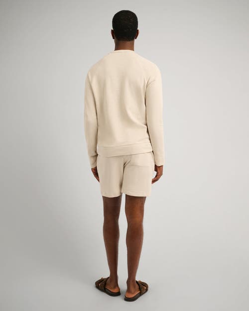 Onia Slub Terry Crewneck Sweater In Neutral
