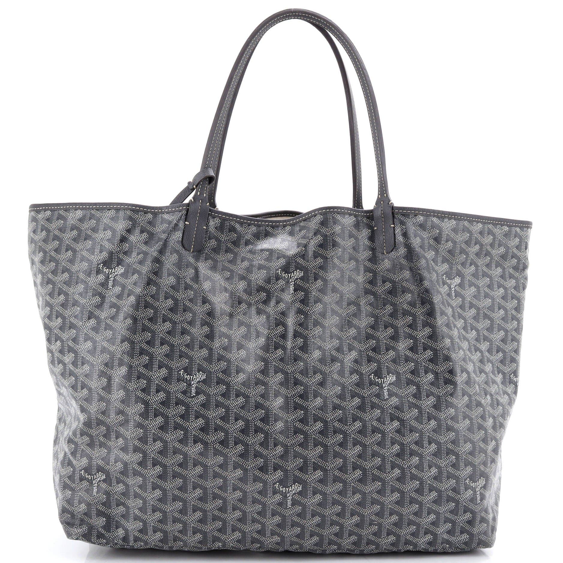 Pre-Owned Goyard Saint Louis Tote Coated Canvas GM, Alternate, color, Gray