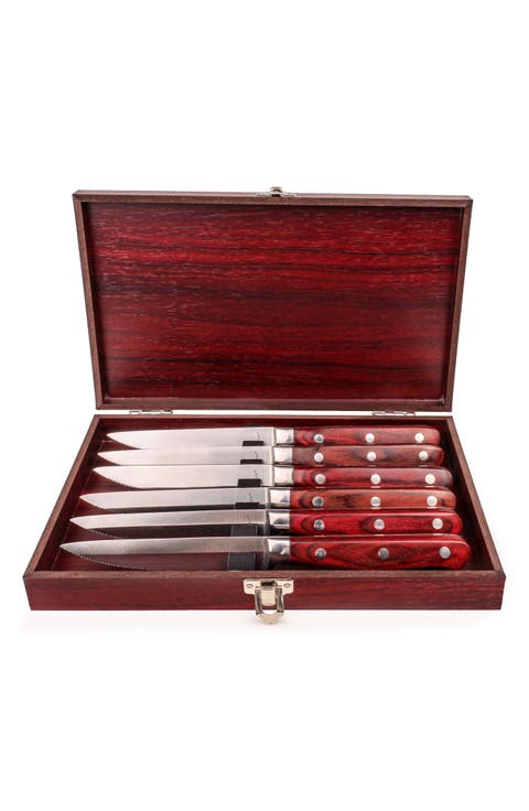Pakka's Set of 14 Serrated Steak Knives