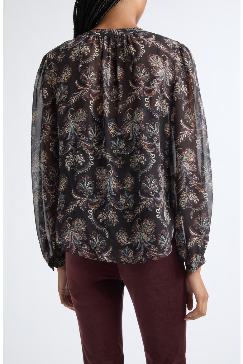 Ashlynn Silk Top, Alternate, color, BLACK MULTI