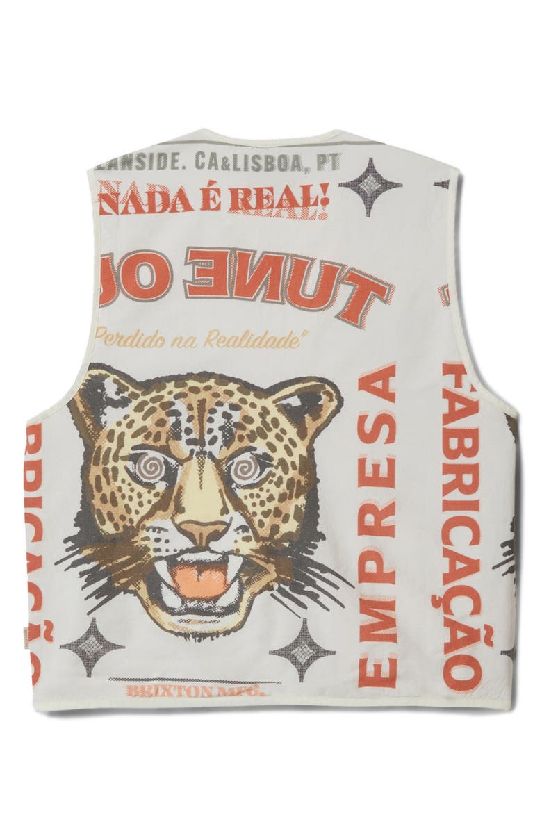 Brixton The Luna Cotton Blend Graphic Vest, Alternate, color, Lost In Reality Print