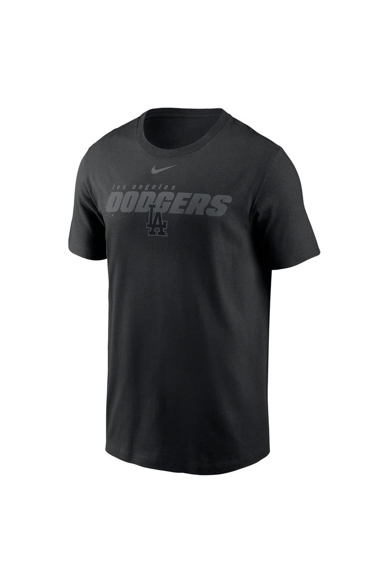 Men's Nike Black Los Angeles Dodgers Tonal Club T-Shirt, Alternate, color, Black