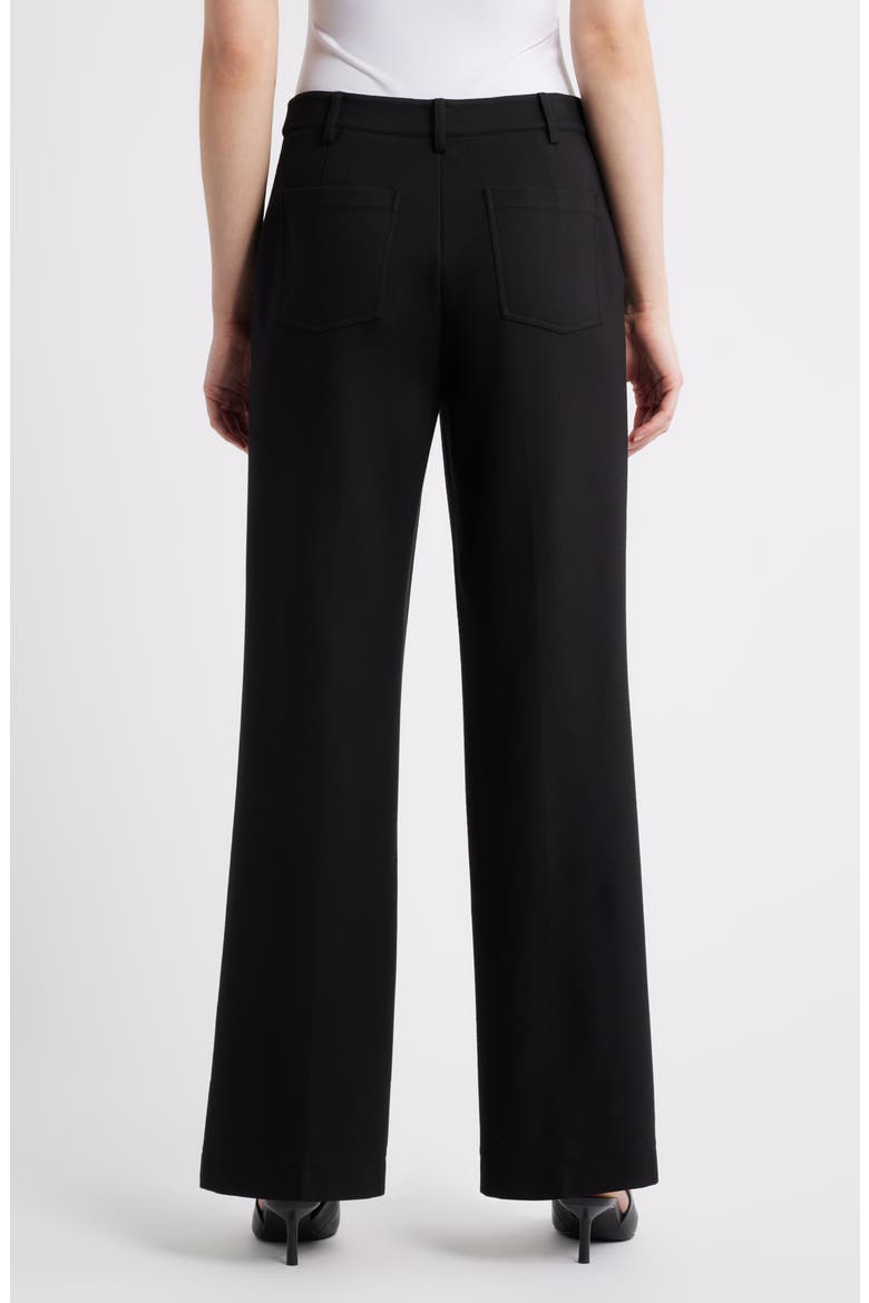 The Saddy Inverted Pleat Wide Leg Pants, Alternate, color, NOIR