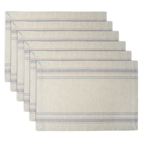 French Stripe Placemat Set/6